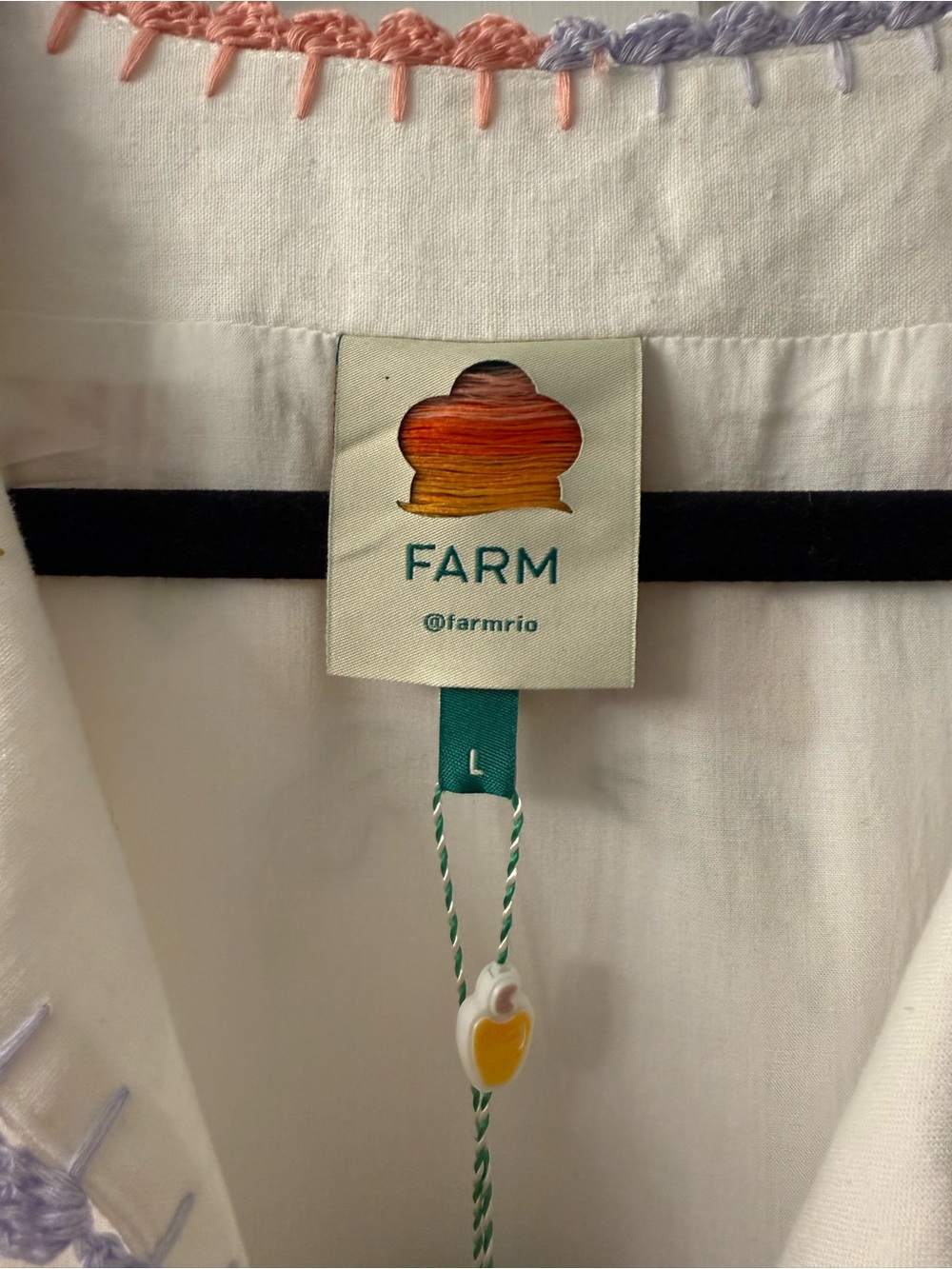 NWT Farm Rio Floral Insects Off White Mini Dress - Picture 8 of 13